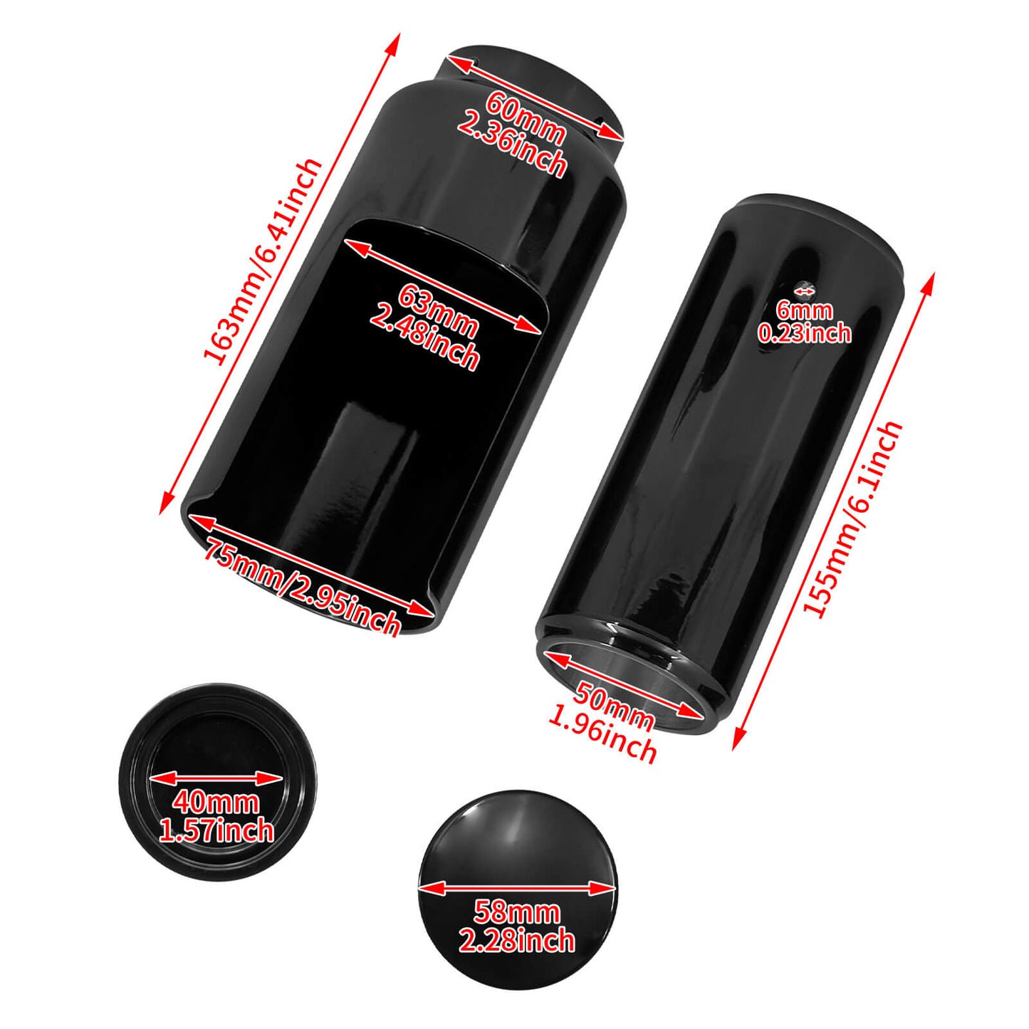 Front Fork Top Slid Cover Shock Absorber Covers Fit For Harley Softail FXBB 2018-UP | HCmotorku