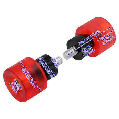 Crash Bars 4* Red Slider Bolt Cap Saddlebags Guards For Harley Touring Road Street Glide 1997-UP | HCmotorku