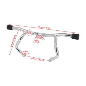 Engine Guard Flat-Out Bar Highway Crash Bar Fit for Harley Touring 2014-2025 | HCmotorku