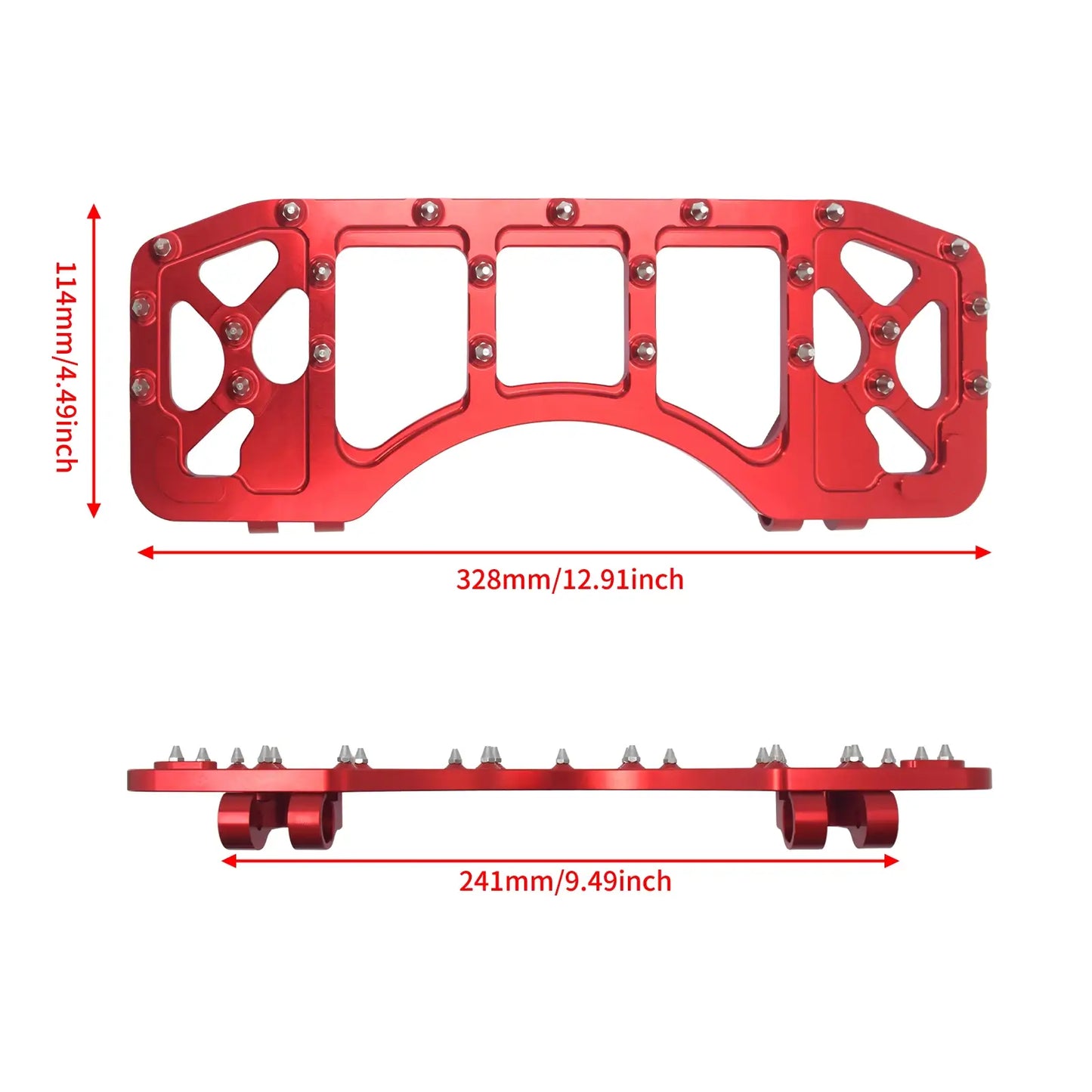 Mx Style Floorboards Shifter Pegs Brake Pedal Cover Kit Red Fit For Harley Touring Softail | HCmotorku