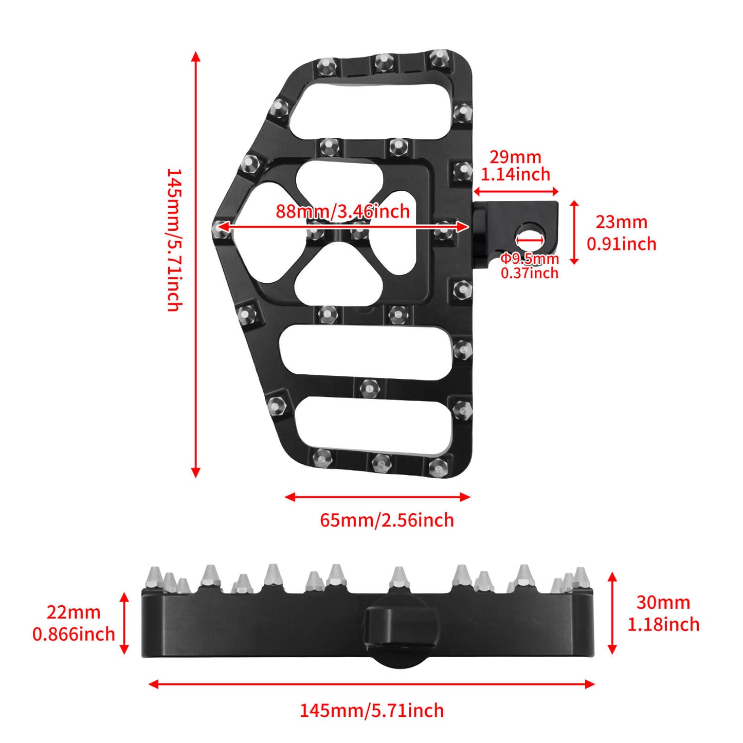 Mx Style Floorboards Brake Pedal Cover Kit Black Fit For Harley Touring Softail | HCmotorku