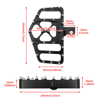 Mx Style Floorboards Brake Pedal Cover Kit Black Fit For Harley Touring Softail | HCmotorku