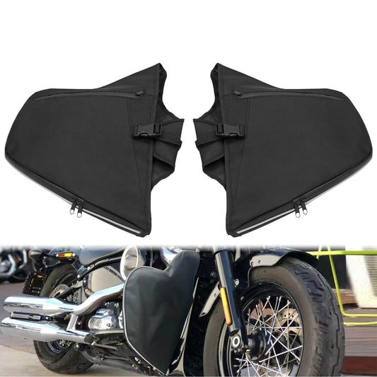 Soft Lower Leg Warmer Crash Bar Bags Fit For Harley Softail FLSL 2018-2023 | HCmotorku