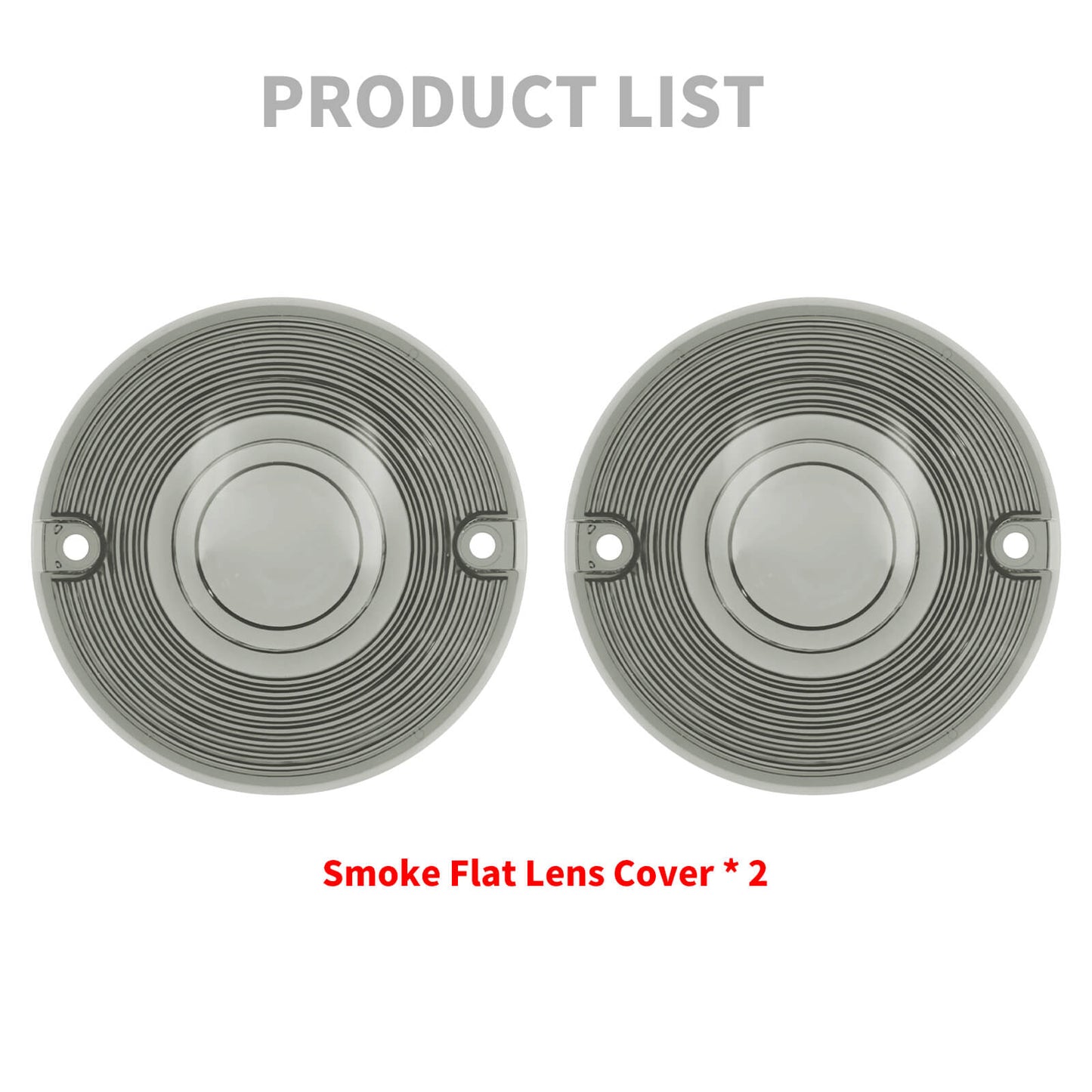 2pcs Turn Signal Light Lens Cover Smoke Fit For Harley Electra Glide Road King | HCmotorku