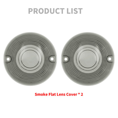 2pcs Turn Signal Light Lens Cover Smoke Fit For Harley Electra Glide Road King | HCmotorku