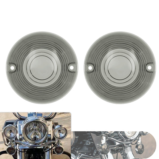 2pcs Turn Signal Light Lens Cover Smoke Fit For Harley Electra Glide Road King | HCmotorku