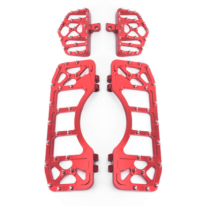 Passenger Floorboards Foot Pegs Red For Harley Softail Touring 1986-2025 | HCmotorku