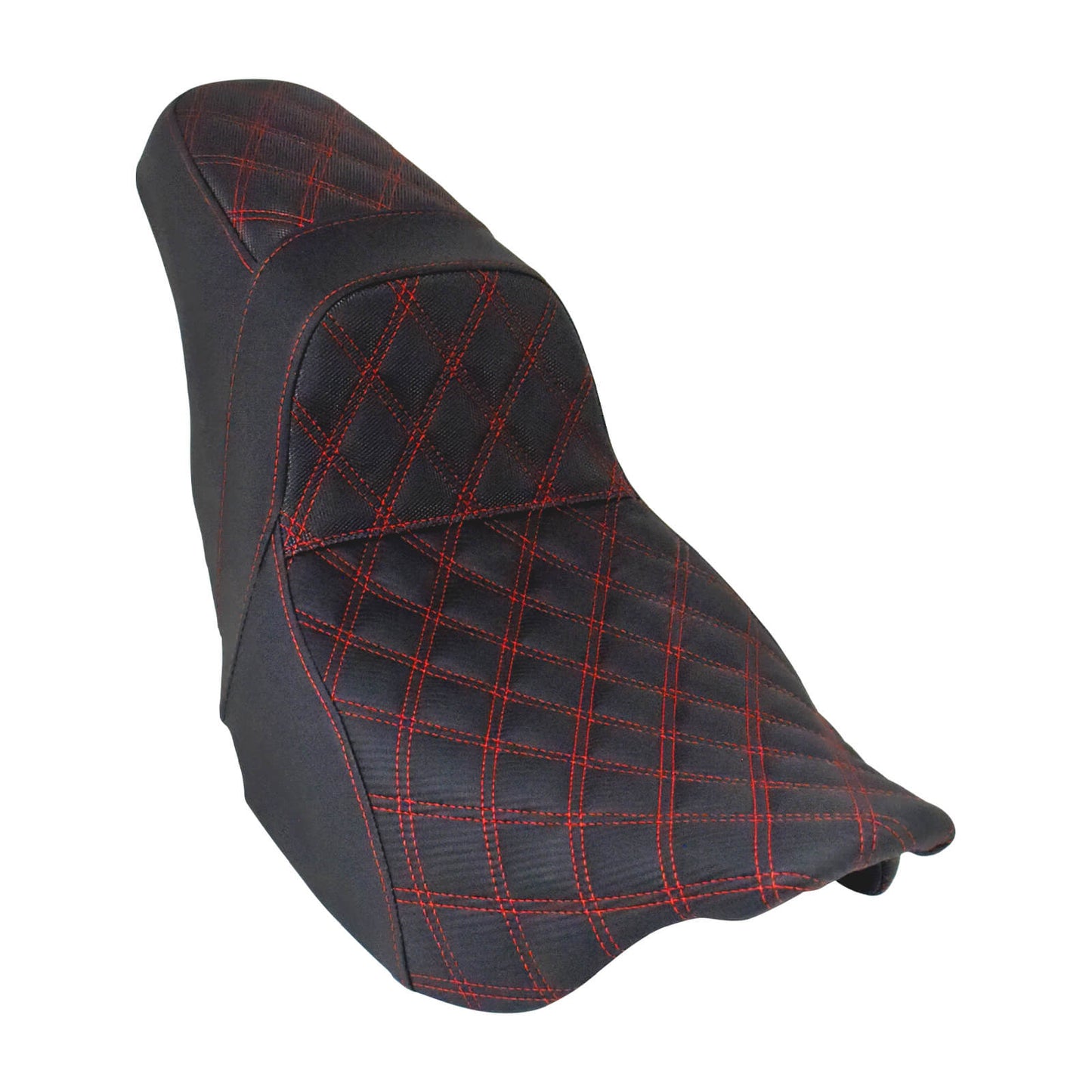 Driver Passenger Two Up Seat Gel Seats Red For Harley Touring 2009-2023 | HCmotorku