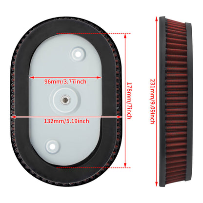 Air Filter Cleaner Red Intake Element Fit For Harley Softail 2018-UP Touring Trike | HCmotorku