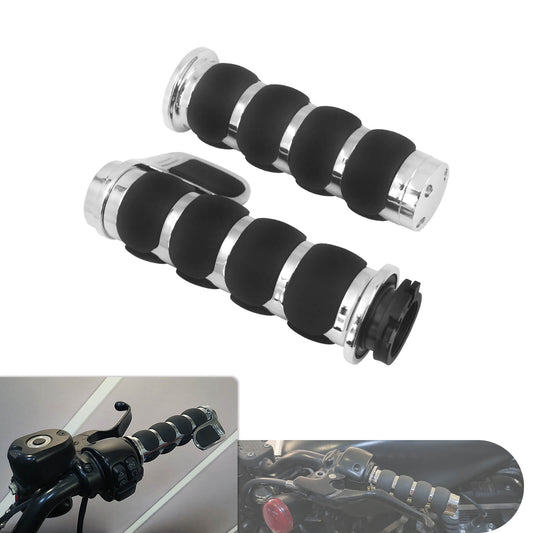 1" 25mm Motorcycle Handlebar CNC Aluminum Rubber Hand Grips Fit For Harley 883XL | HCmotorku