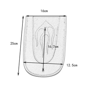 Rear Fender Bib PU Leather Flame For Harley Sportster Solo Seat XL 883 1200 | HCmotorku