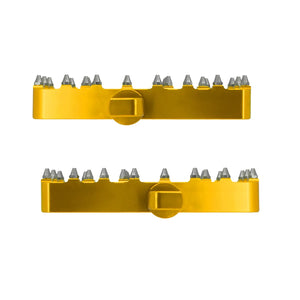 Passenger Floorboards Foot Pegs Gold For Harley Softail Touring 1986-2025 | HCmotorku