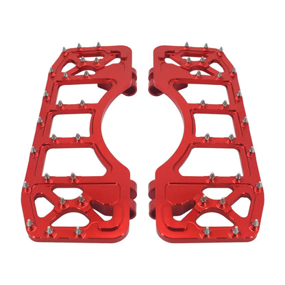 Passenger Floorboards Foot Pegs Red For Harley Softail Touring 1986-2025 | HCmotorku
