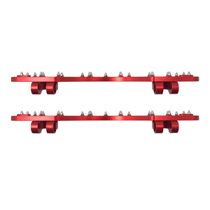 Passenger Floorboards Foot Pegs Red For Harley Softail Touring 1986-2025 | HCmotorku