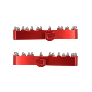 Passenger Floorboards Foot Pegs Red For Harley Softail Touring 1986-2025 | HCmotorku
