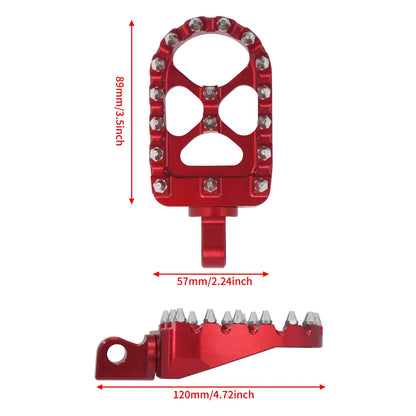 CNC Foot Pegs Floorboards MX Fat Pedals Fit For Harley Softail Road King | HCmotorku