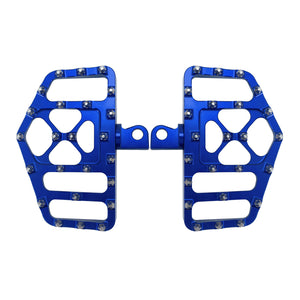 MX Style Foot Pegs Floorboard Blue For Harley Touring Dyna Softail Sportster | HCmotorku