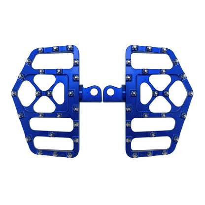 MX Style Foot Pegs Floorboard Blue For Harley Touring Dyna Softail Sportster | HCmotorku