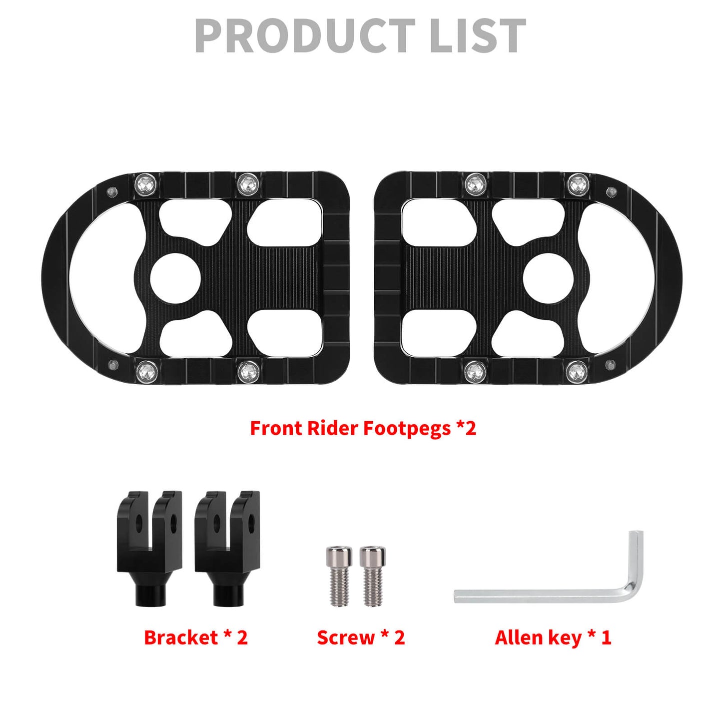 PE017901 HCmotorku Black Rider Footpegs Footboards for Harley Softail  street bob package included