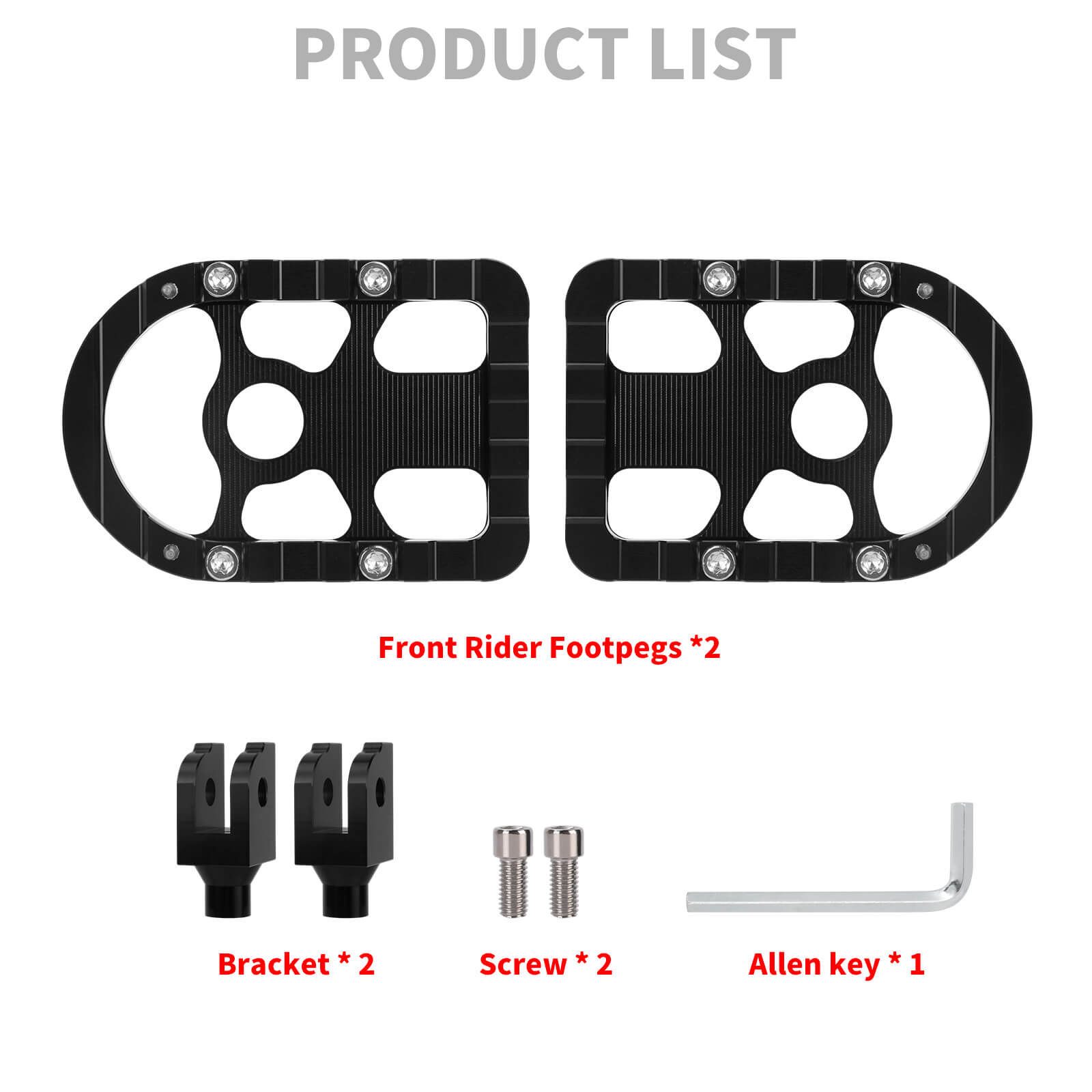 PE017901 HCmotorku Black Rider Footpegs Footboards for Harley Softail  street bob package included