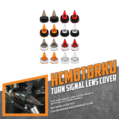 Bullet Turn Signals Light Cover Bezel For Harley Softail Touring | HCmotorku