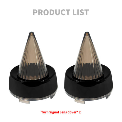 Bullet Turn Signals Light Cover Bezel For Harley Softail Touring | HCmotorku