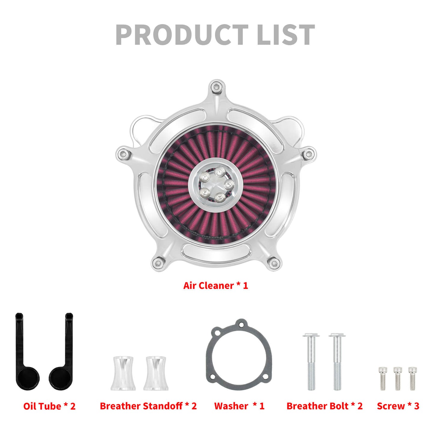 Air Filter Cleaner Intake System for Harley Dyna '00-'17 Softail '00-'15 Touring '00-'07 | HCmotorku