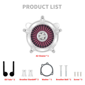 Air Filter Cleaner Intake System for Harley Dyna '00-'17 Softail '00-'15 Touring '00-'07 | HCmotorku