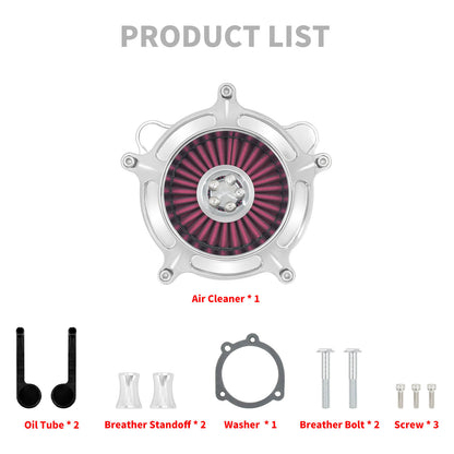 Air Filter Cleaner Intake System for Harley Dyna '00-'17 Softail '00-'15 Touring '00-'07 | HCmotorku