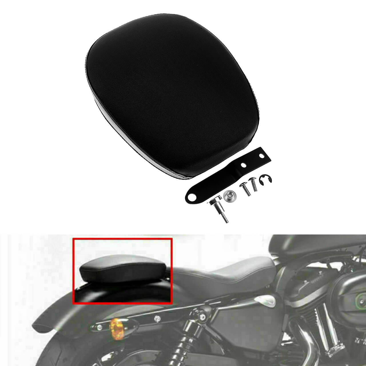 Passenger Rear Pillion Seat Pad Fit For Harley Sportster XL1200V XL1200X 2010-2015 | HCmotorku