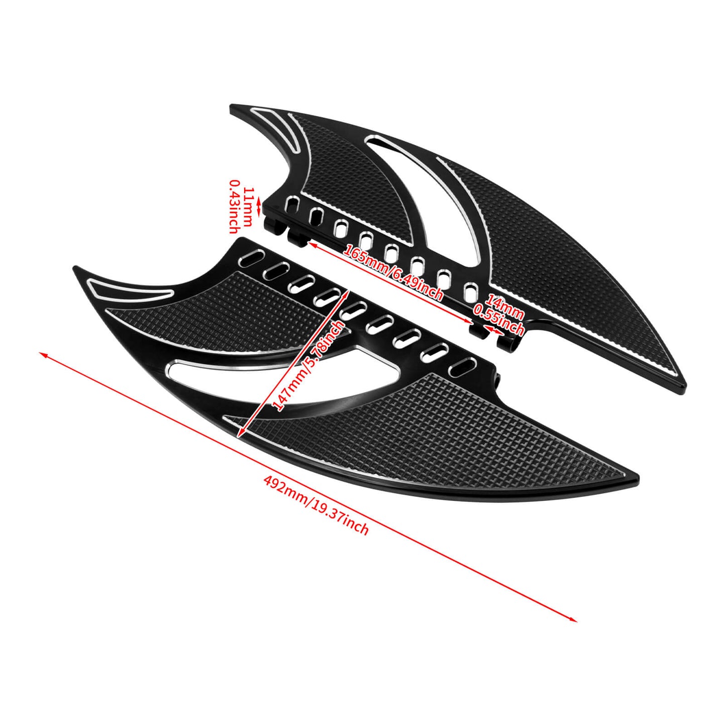 Driver Passenger Floorboards Shift Lever Brake Arm Shifter For FLH 2014 | HCmotorku