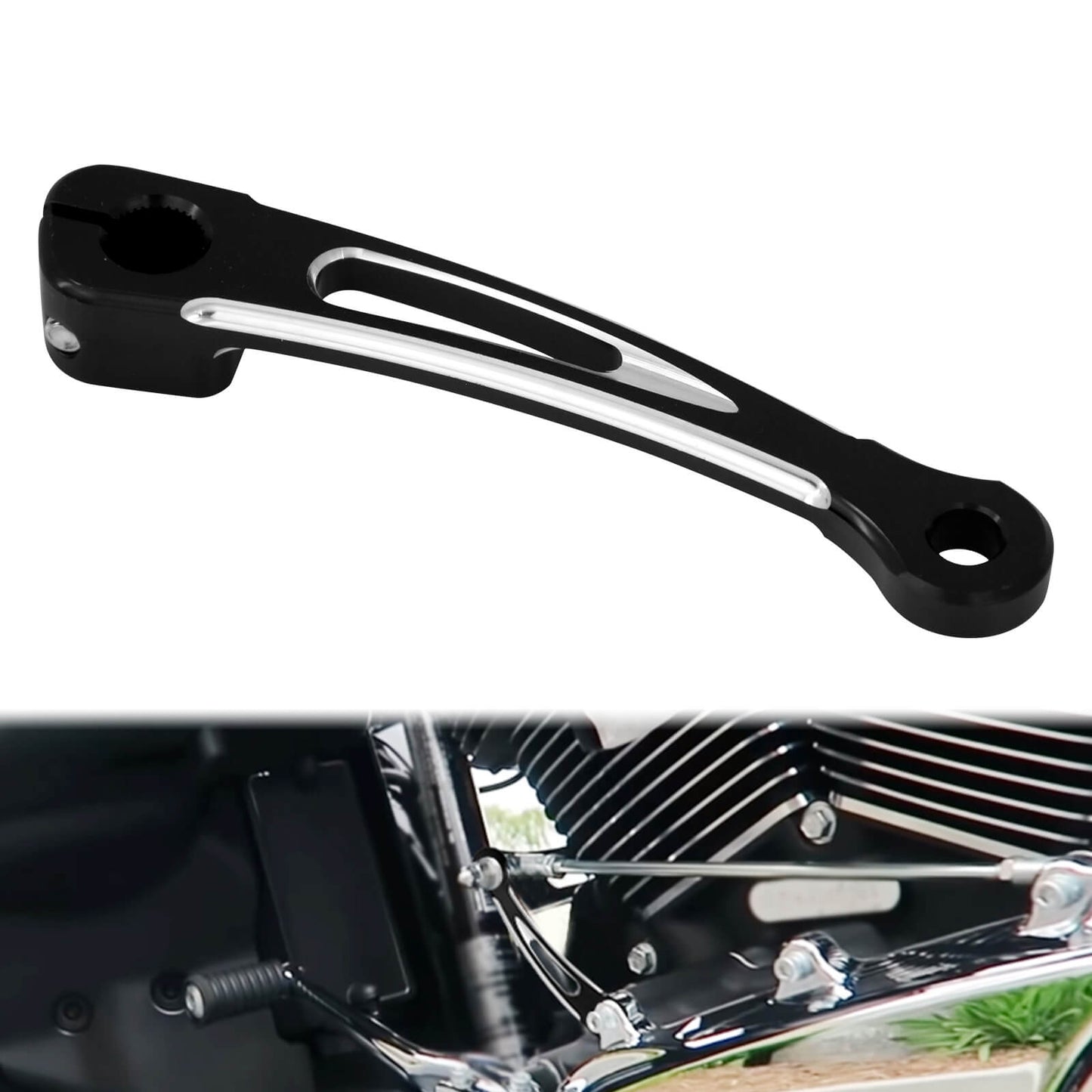 Driver Passenger Floorboards Shift Lever Brake Arm Shifter For FLH 2014 | HCmotorku