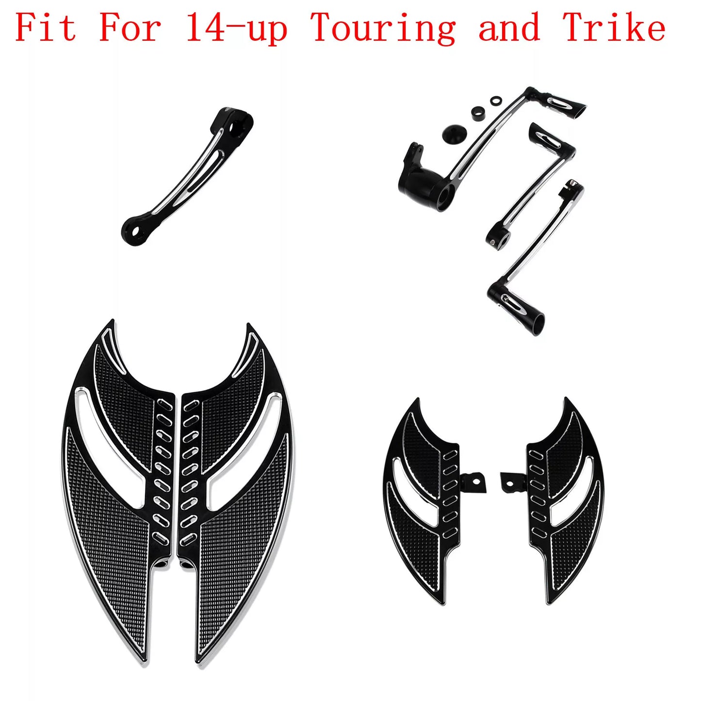 Driver Passenger Floorboards Shift Lever Brake Arm Shifter For FLH 2014 | HCmotorku