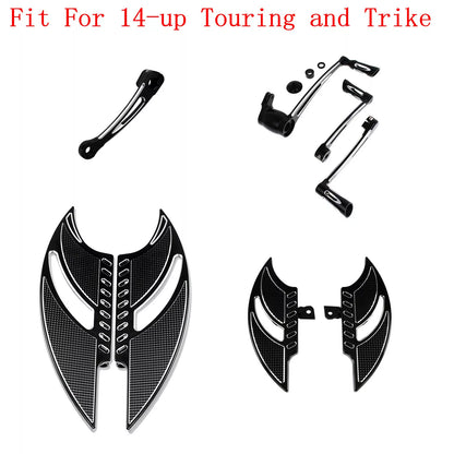 Driver Passenger Floorboards Shift Lever Brake Arm Shifter For FLH 2014 | HCmotorku