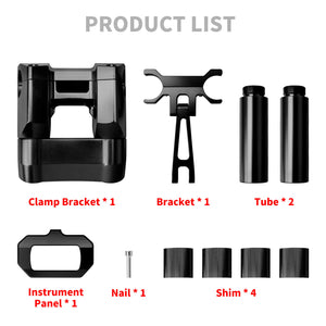 IN000101 HCmotorku Black 8” Handlebar Riser with Speedmeter Instrument Panel for Harley Softail ‘18-’24 Street Bob Low Rider Prduct List