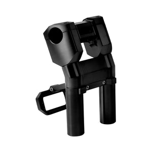 IN000101 HCmotorku Black 8” Handlebar Riser with Speedmeter Instrument Panel for Harley Softail ‘18-’24 Street Bob Low Rider