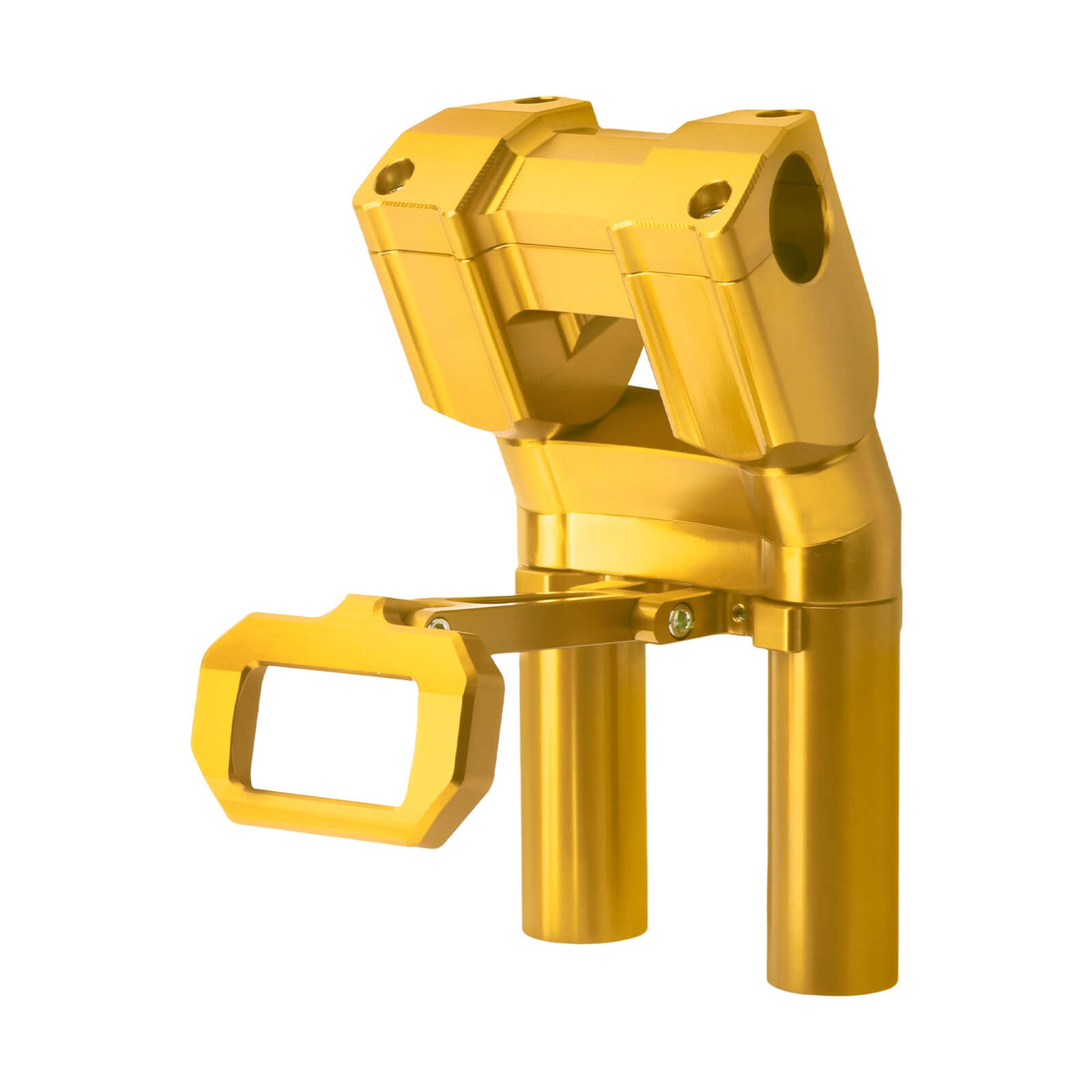 IN000103 HCmotorku Gold 8” Handlebar Riser with Speedmeter Instrument Panel for Harley Softail ‘18-’24 Street Bob Low Rider