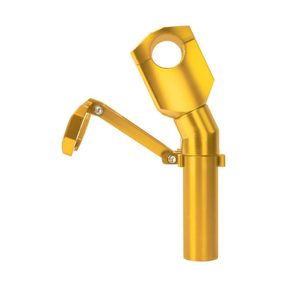 IN000103 HCmotorku Gold 8” Handlebar Riser with Speedmeter Instrument Panel for Harley Softail ‘18-’24 Street Bob Low Rider