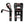 IN000104 HCmotorku Black 10” Handlebar Riser with Speedmeter Instrument Panel for Harley Softail ‘18-’24 Street Bob Low Rider Size