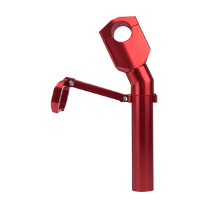 IN000105 HCmotorku Red 10” Handlebar Riser with Speedmeter Instrument Panel for Harley Softail ‘18-’24 Street Bob Low Rider
