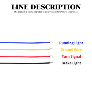 LA022201_HCmotorku_Rear LED Turn Signals Insert Lights Brake Lights for Harley FXSE ‘16-’17 FLSB ’18-’21 Softail ‘23-Up Connection