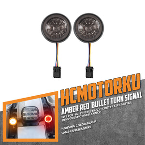 LA022201_HCmotorku_Rear LED Turn Signals Insert Lights Brake Lights for Harley FXSE ‘16-’17 FLSB ’18-’21 Softail ‘23-Up