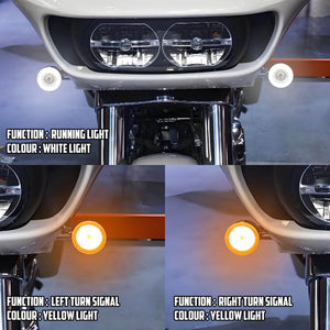 LA022203_HCmotorku_Front 1157 Turn Signals Insert Brake Signals for Harley Softail Touring Sportster Dyna Effect Picture
