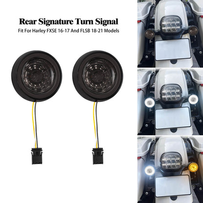 LA022204_HCmotorku_Front Turn Signals Insert Brake Signals for Harley Softail Effect Picture