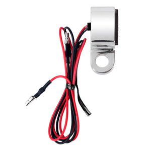 LA022804 HCmotorku Universal Mini LED Turn Signal Lights Amber For Custom Motorcycles Harley Yamaha Chrome-Smoke