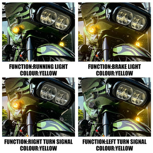 LA0232 HCmotorku Turn Signal Indicators for Harley Touring Road Glide '15-Up Effect