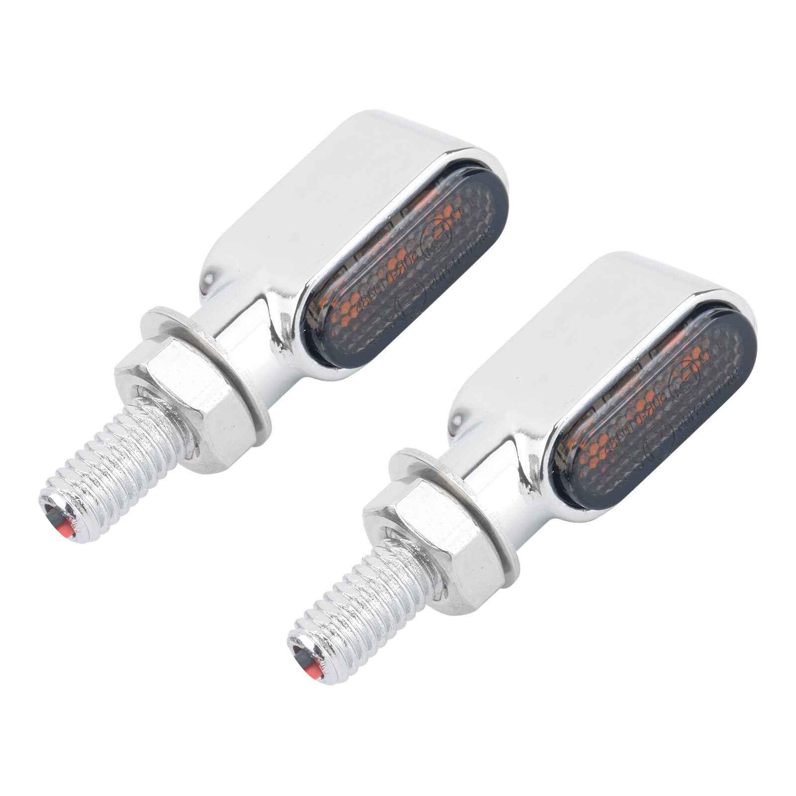 LA023303_HCmotorku_Universal M8 Thread LED Turn Signals for Harley Indian Honda Chrome-Smoke
