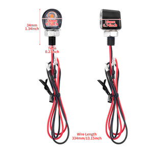 LA0236HCmotorku M8 Thread Turn Signals for Harley Size