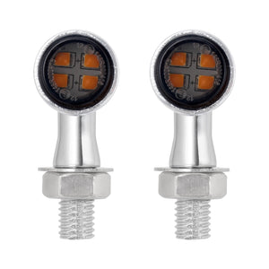 LA023702_HCmotorku_Chrome-Smoke LED Universal Front&Rear Turn Signals Mini Lights for Harley Honda Kawasaki