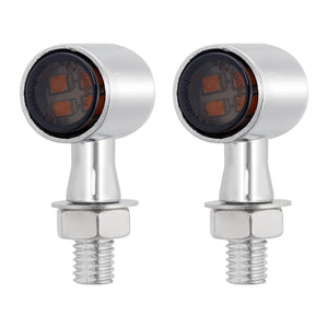 LA023702_HCmotorku_Chrome-Smoke LED Universal Front&Rear Turn Signals Mini Lights for Harley Honda Kawasaki